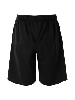 Umbro Bermuda sportivi da uomo in felpa di cotone con coulisse e logo - nero