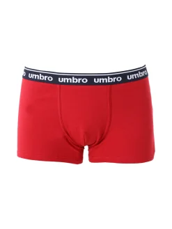 Umbro Boxer da uomo in cotone elasticizzato - bordeaux