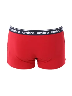 Umbro Boxer da uomo in cotone elasticizzato - bordeaux