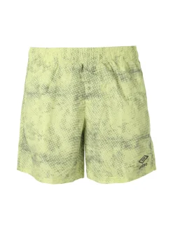 Umbro Boxer mare da uomo con logo e stampa texture - limone