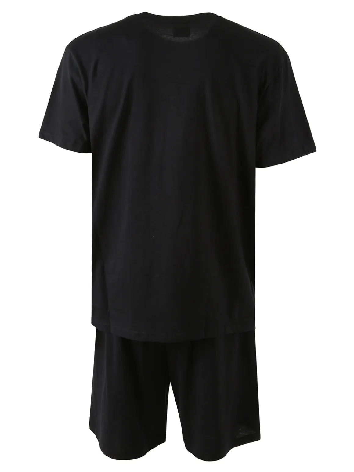 Umbro Completo corto da uomo sportivo in cotone con t-shirt e bermuda - nero