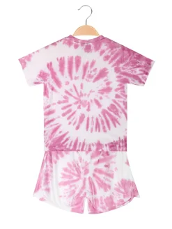 Umbro Completo corto 2 pezzi in cotone da ragazza con t-shirt e shorts