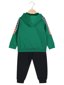 Umbro Completo tuta da neonato 2 pezzi con cappuccio e zip - verde