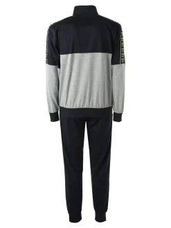 Umbro Completo tuta da uomo 2 pezzi full zip in misto cotone - blu scuro