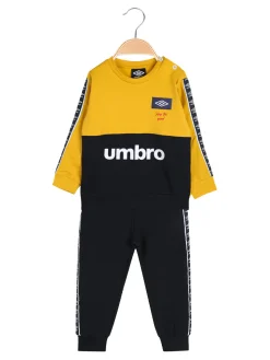 Umbro Completo tuta 2 pezzi da neonato in felpa con logo - giallo