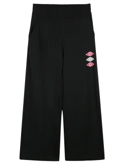 Umbro Completo tuta 2 pezzi da ragazza con felpa cropp e pantaloni a zampa - verde chiaro