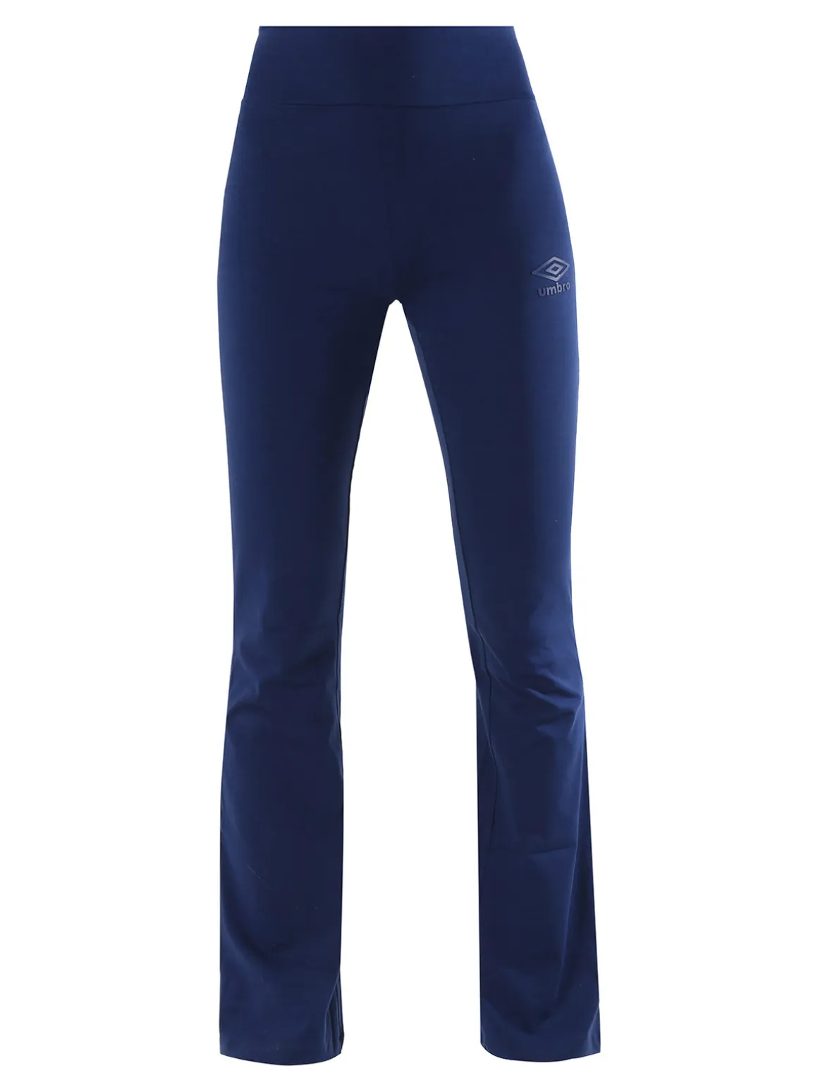 Umbro Leggings sportivi da donna in cotone elasticizzato con finale a zampa - blu