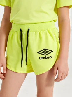 Umbro Shorts fluo da ragazza in cotone