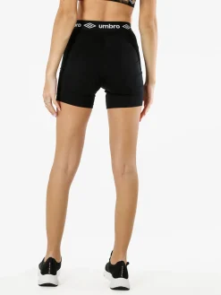 Umbro Shorts sportivi da donna in cotone elastico - bianco