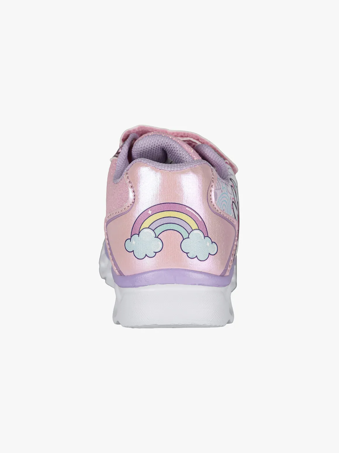 Unicorn Sneakers da bambina con luci e chiusura a strappo