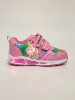 Unicorn Sneakers da bambina unicorno con strappi e luci