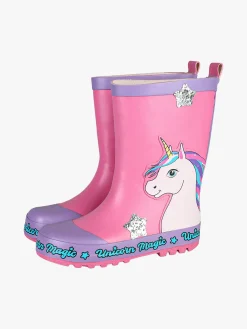 Unicorn Stivali pioggia da bambina - rosa