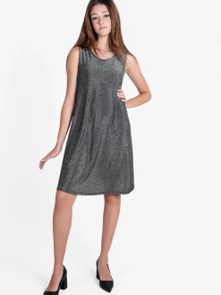 Unique Abito donna smanicato in lurex