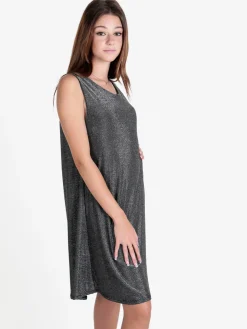 Unique Abito donna smanicato in lurex
