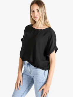Unique Blusa donna a maniche corte