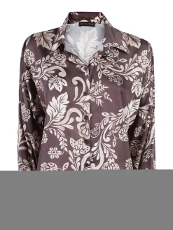 Unique Camicia donna a fantasia - marrone