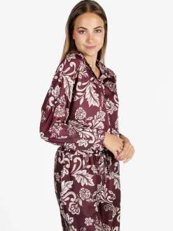 Unique Camicia donna a fantasia - bordeaux