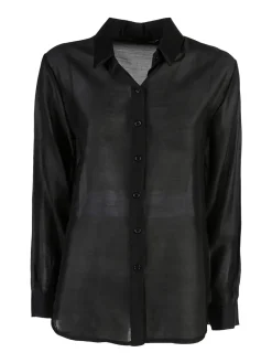 Unique Camicia donna a maniche lunghe - nero