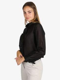 Unique Camicia donna a maniche lunghe - nero