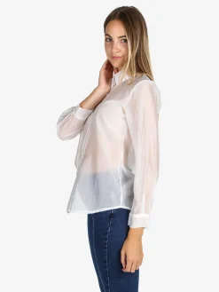 Unique Camicia donna a maniche lunghe - bianco