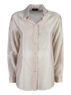 Unique Camicia donna a maniche lunghe - beige