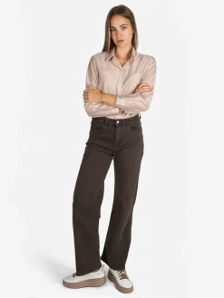 Unique Camicia donna a maniche lunghe - beige