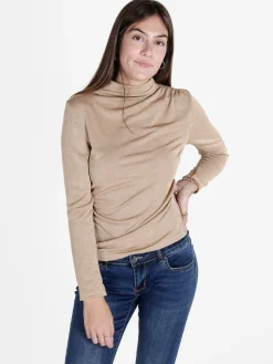 Unique Maglia donna accollata a maniche lunghe