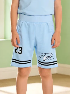 Urchin Bermuda sportivi da ragazzo - azzurro