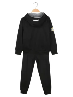 Urchin Completo 3 pezzi da ragazzo con cappuccio e zip - nero