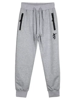 Urchin Pantaloni tuta da bambino con coulisse e polsini - grigio