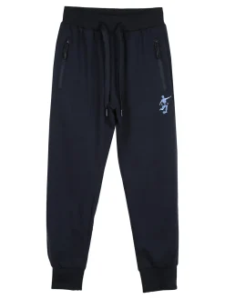 Urchin Pantaloni tuta da bambino con coulisse e polsini - blu scuro