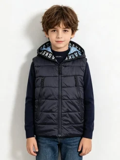 Urchin Smanicato da bambino con cappuccio e zip