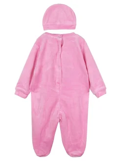 Urchin Tutina da neonata in ciniglia con accessori coordinati - fuxia