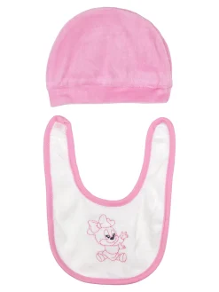 Urchin Tutina da neonata in ciniglia con accessori coordinati - fuxia