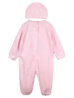 Urchin Tutina da neonata in ciniglia con accessori coordinati - rosa