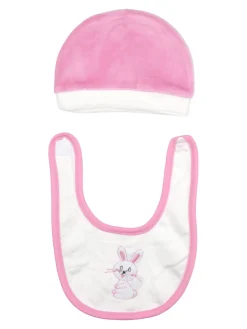 Urchin Tutina da neonata in ciniglia con accessori coordinati - fuxia