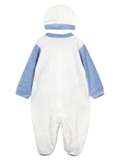 Urchin Tutina in ciniglia da neonato con accessori - blu