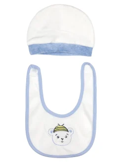 Urchin Tutina in ciniglia da neonato con accessori - blu