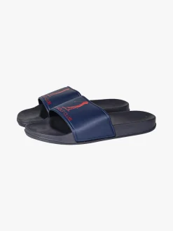 U.S. Golf Club Ciabatte da uomo in gomma con fascia larga - blu scuro
