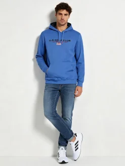 U.S. Golf Club Felpa da uomo con cappuccio e scritta