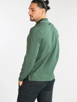 U.S. Polo Assn. Polo da uomo in cotone manica lunga