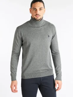 U.S. Polo Assn. Pullover dolcevita da uomo misto cashmere