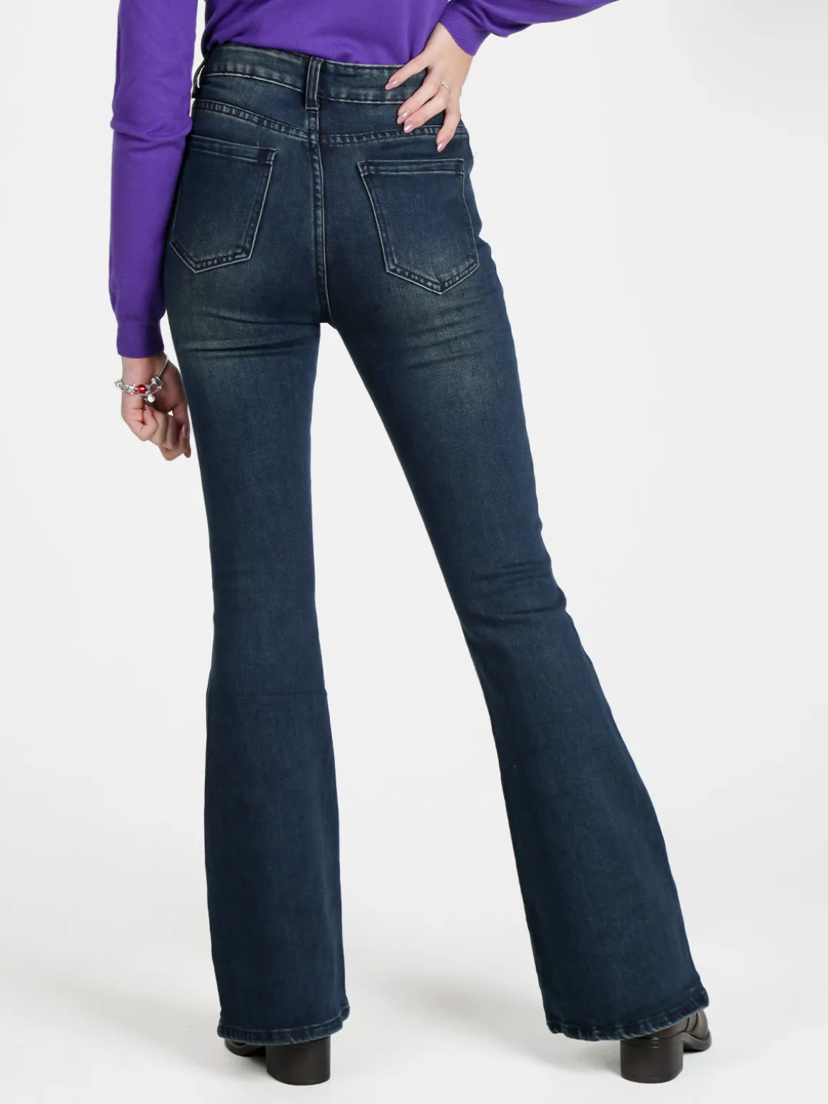 Vale Denim Jeans donna a zampa