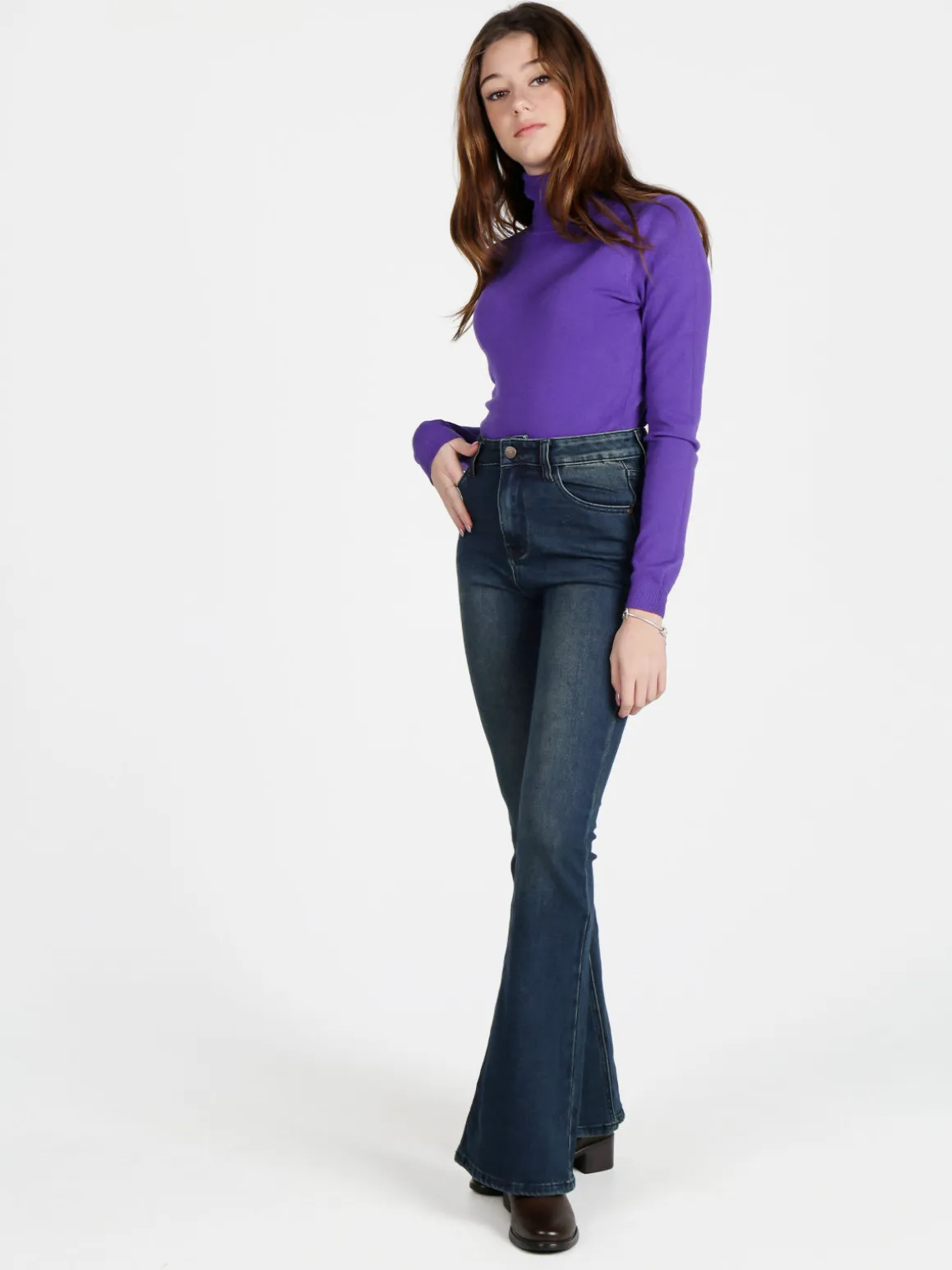 Vale Denim Jeans donna a zampa