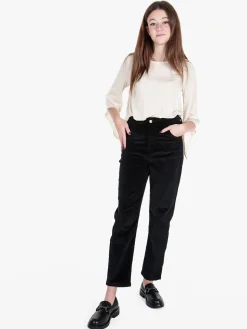 Vale Denim Pantaloni donna in velluto a coste