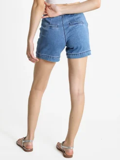 Vale Denim Shorts in jeans da donna a vita alta