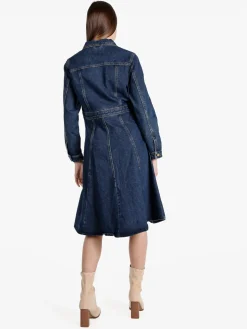 Vale Denim Vestito donna in denim a maniche lunghe