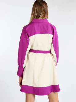Vanita Abito donna bicolor con cintura