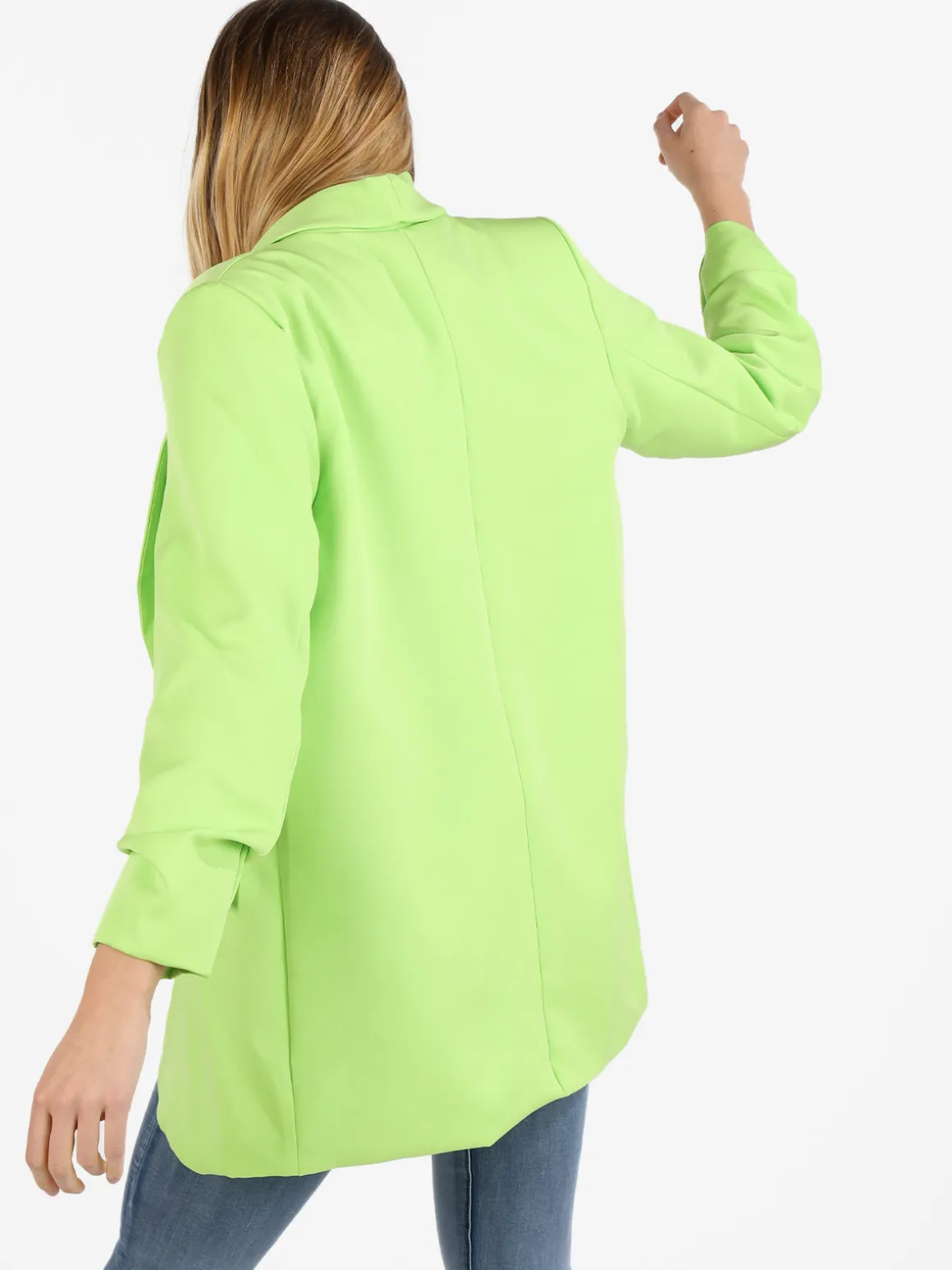 Vanita Blazer donna aperto con maniche arricciate