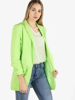 Vanita Blazer donna aperto con maniche arricciate